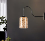 Cylindrical metal and glass pendant lamp - Vitrine Furniture - Lighting