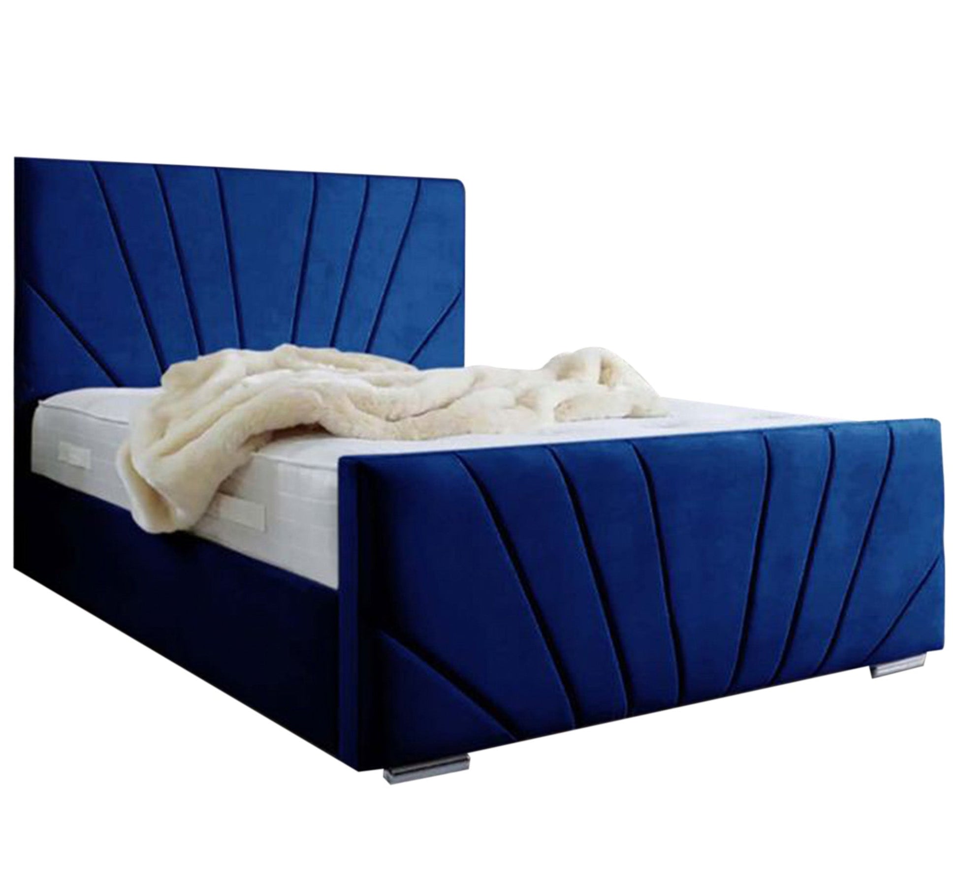 Dark blue bed with luxurious design - Vitrine Furniture - Furniture
