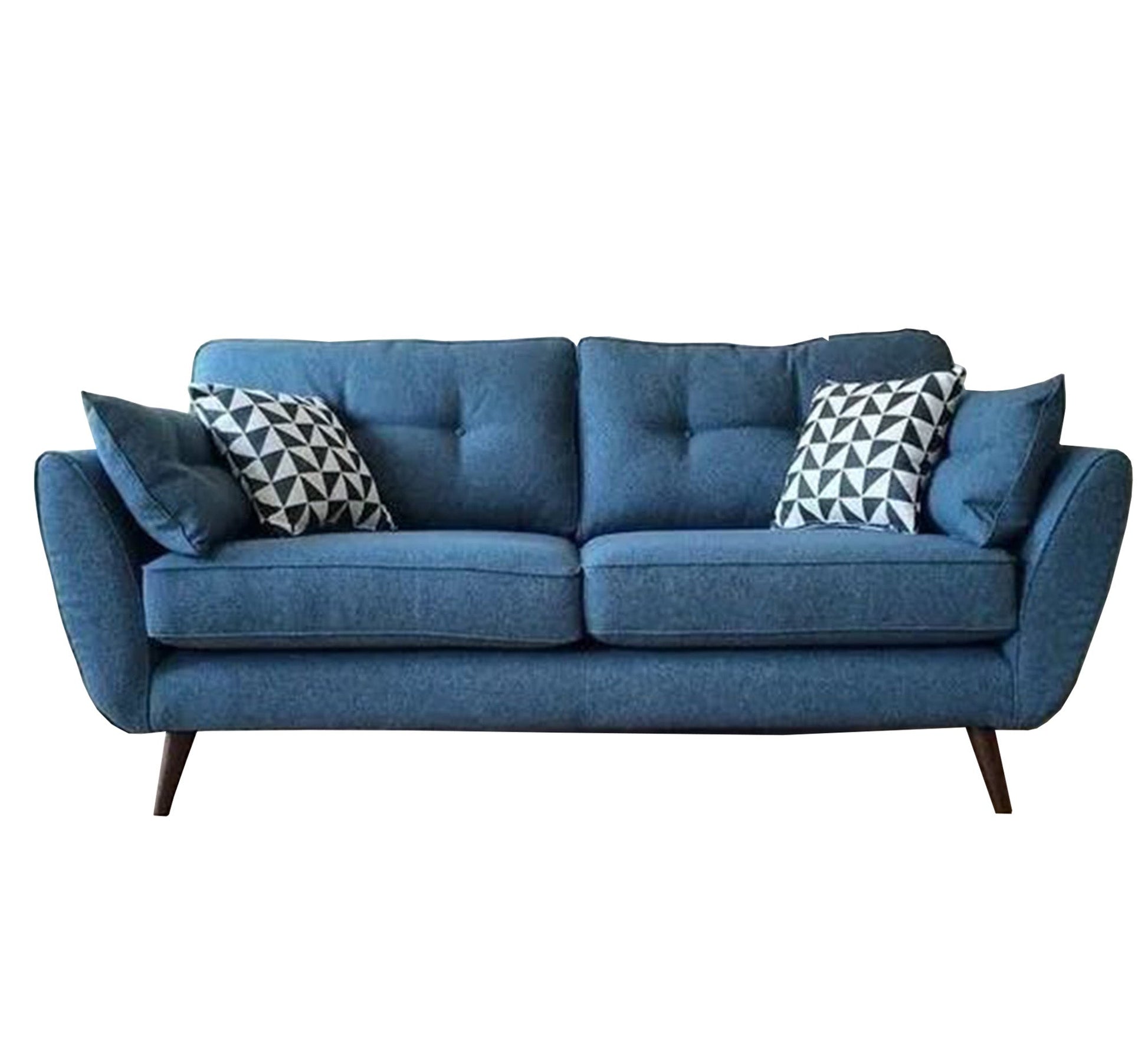 Dark blue sofa with curved armrests - Vitrine Furniture - Living room Sofas