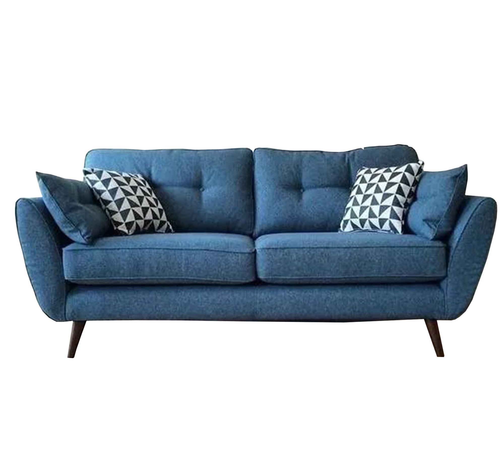 Dark blue sofa with curved armrests - Vitrine Furniture - Living room Sofas