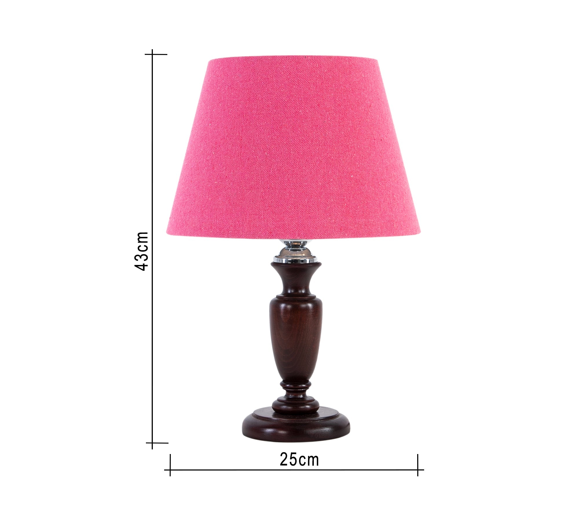 Dark brown column desk lamp - Vitrine Furniture - Lighting