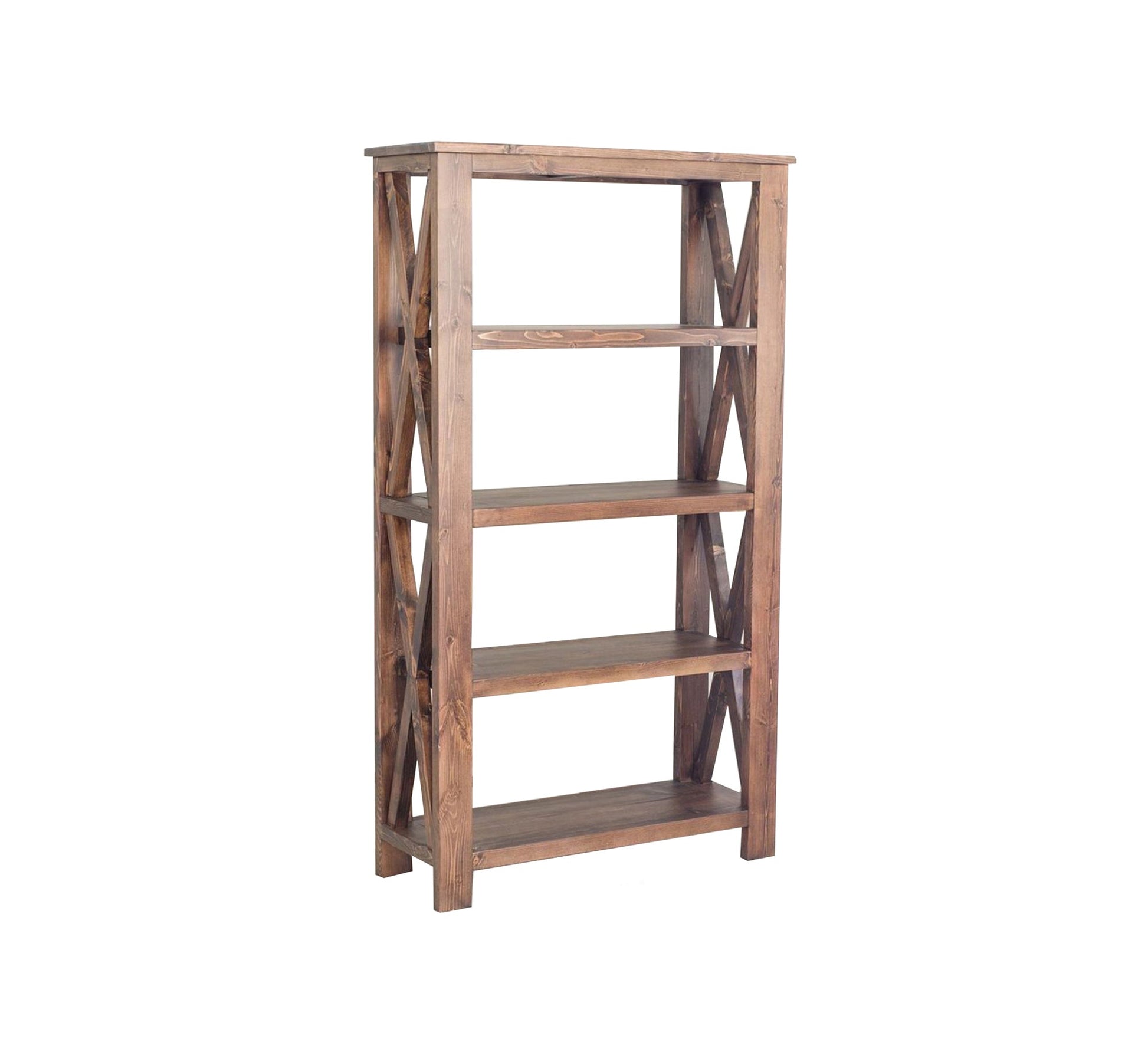 Dark brown lattice - designed bookcase - Vitrine Furniture - Furniture