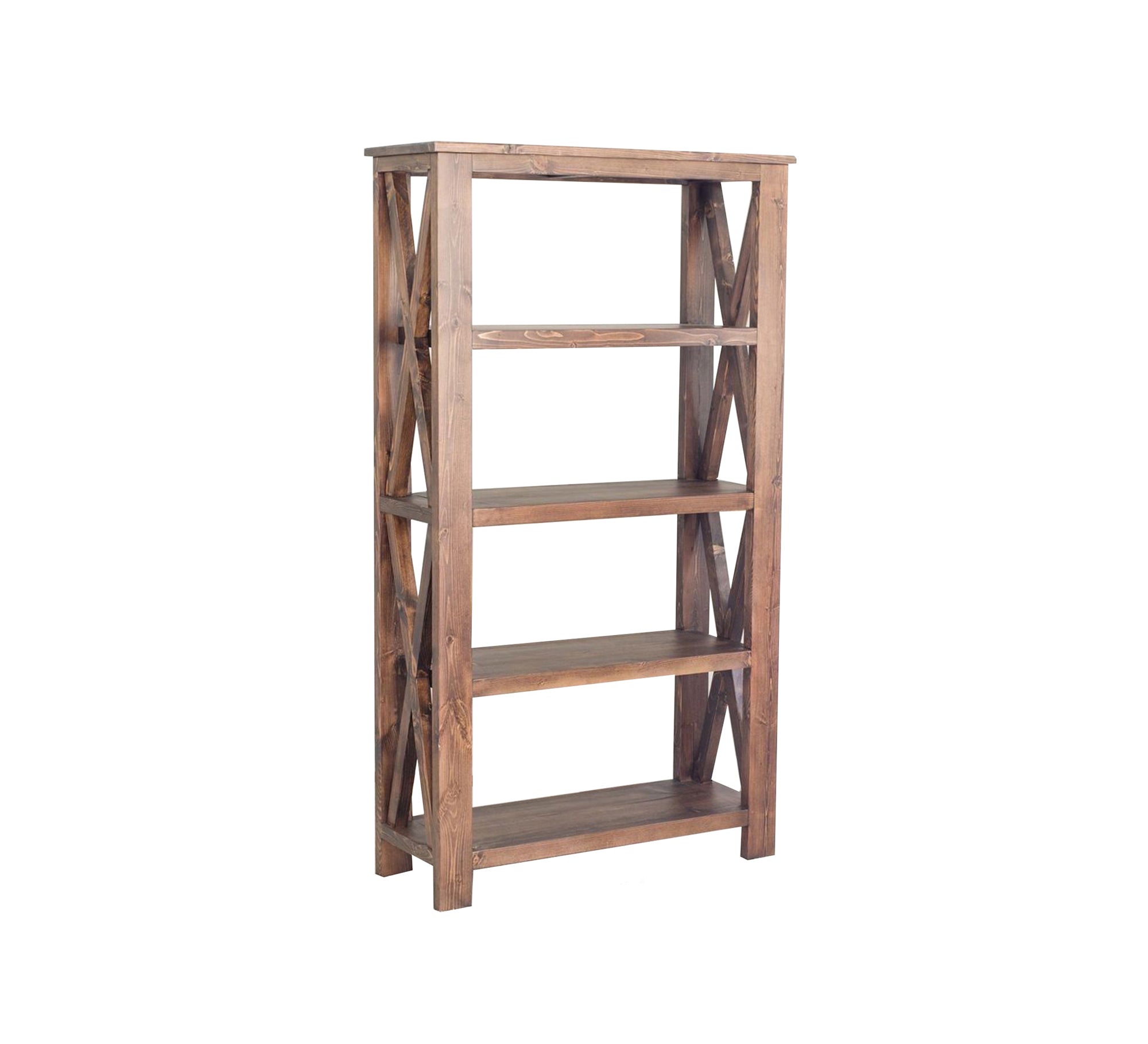 Dark brown lattice - designed bookcase - Vitrine Furniture - Furniture