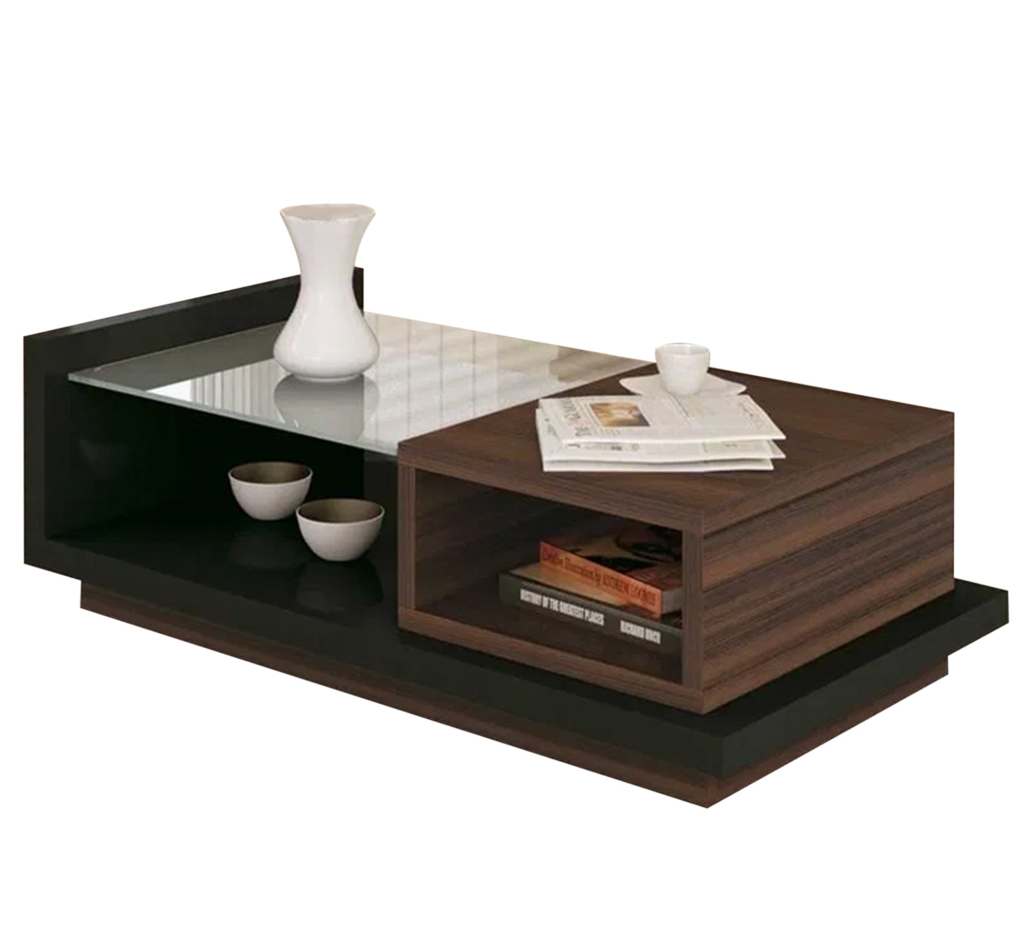 Dark Brown Living Room Coffee Table – Chic & Durable - Vitrine Furniture - Furniture