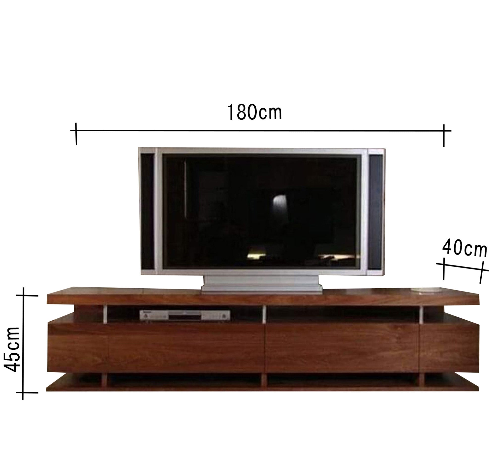 Dark brown TV unit - Vitrine Furniture - TV Table & Cabinet