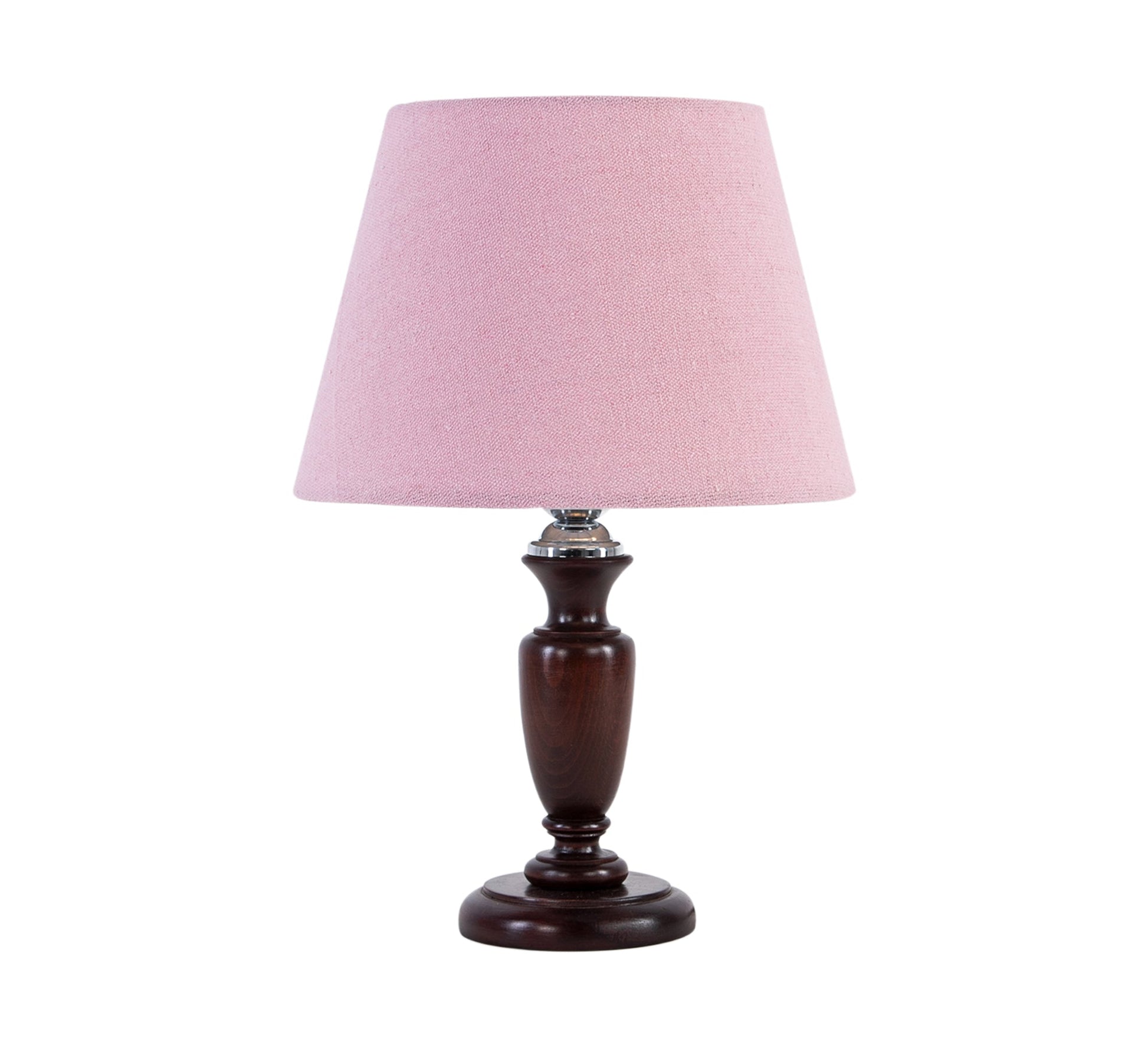 Dark brown wooden column lamp - Vitrine Furniture - Lighting