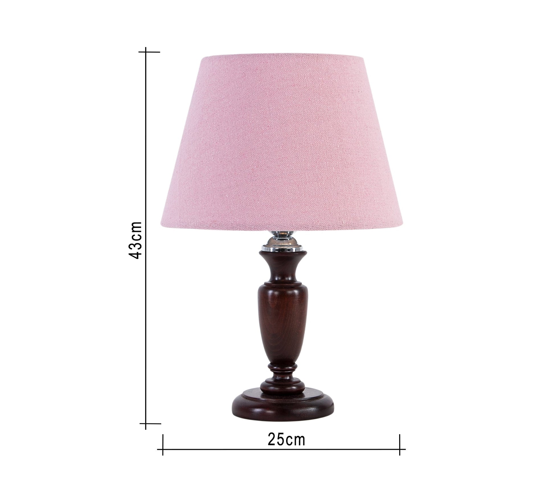 Dark brown wooden column lamp - Vitrine Furniture - Lighting