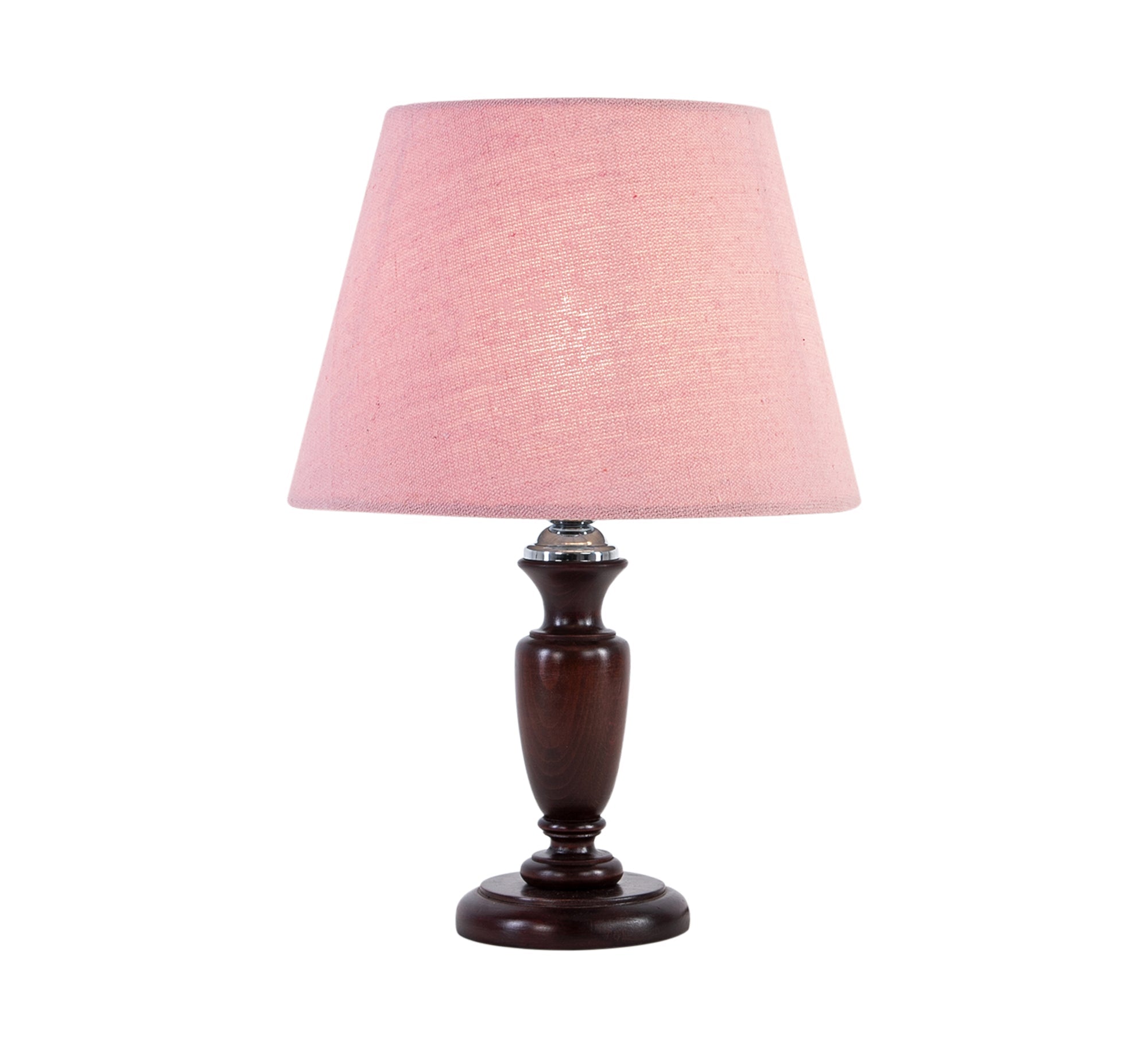 Dark brown wooden column lamp - Vitrine Furniture - Lighting