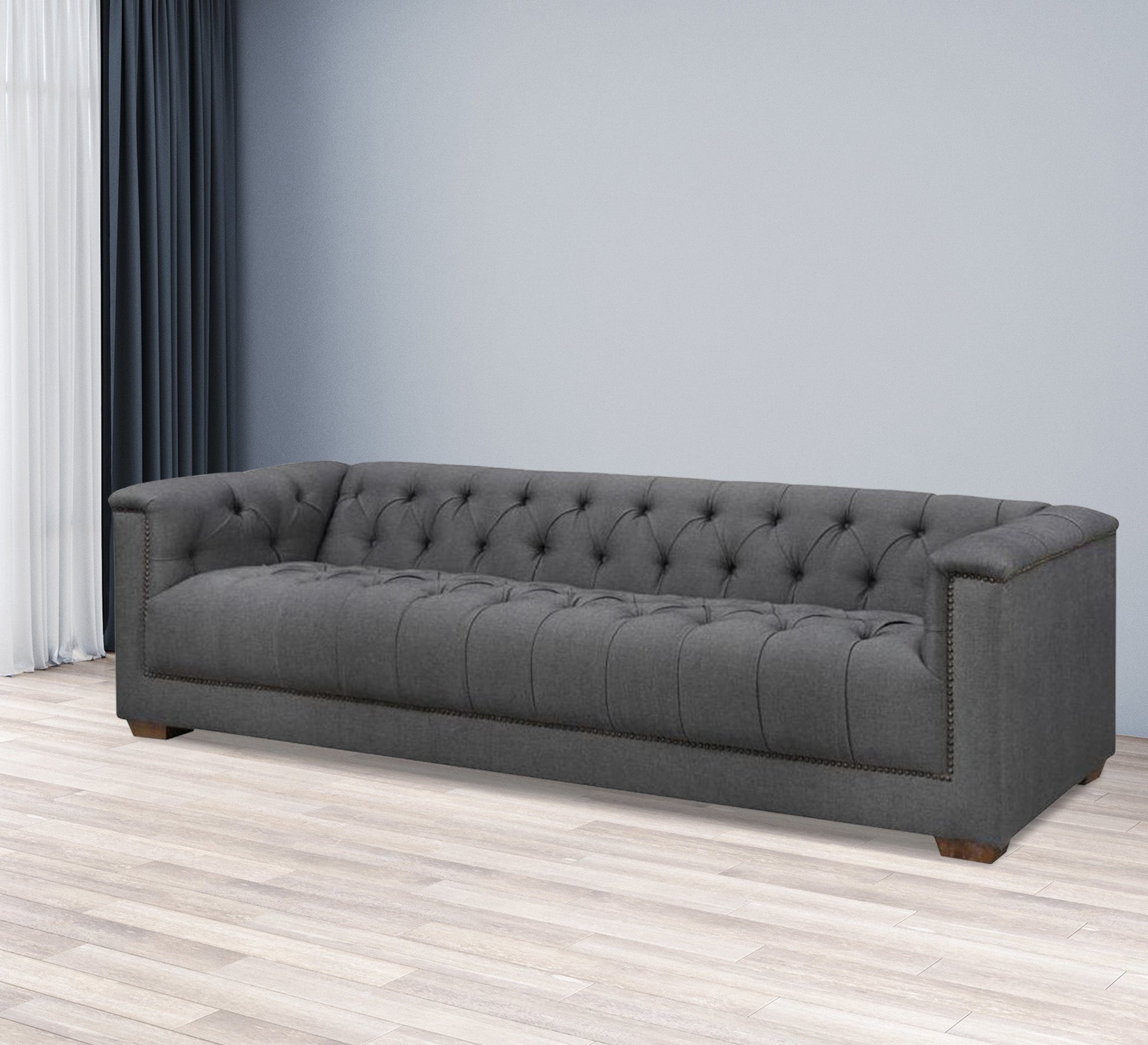 Dark gray sofa with high armrests - Vitrine Furniture - Living room Sofas