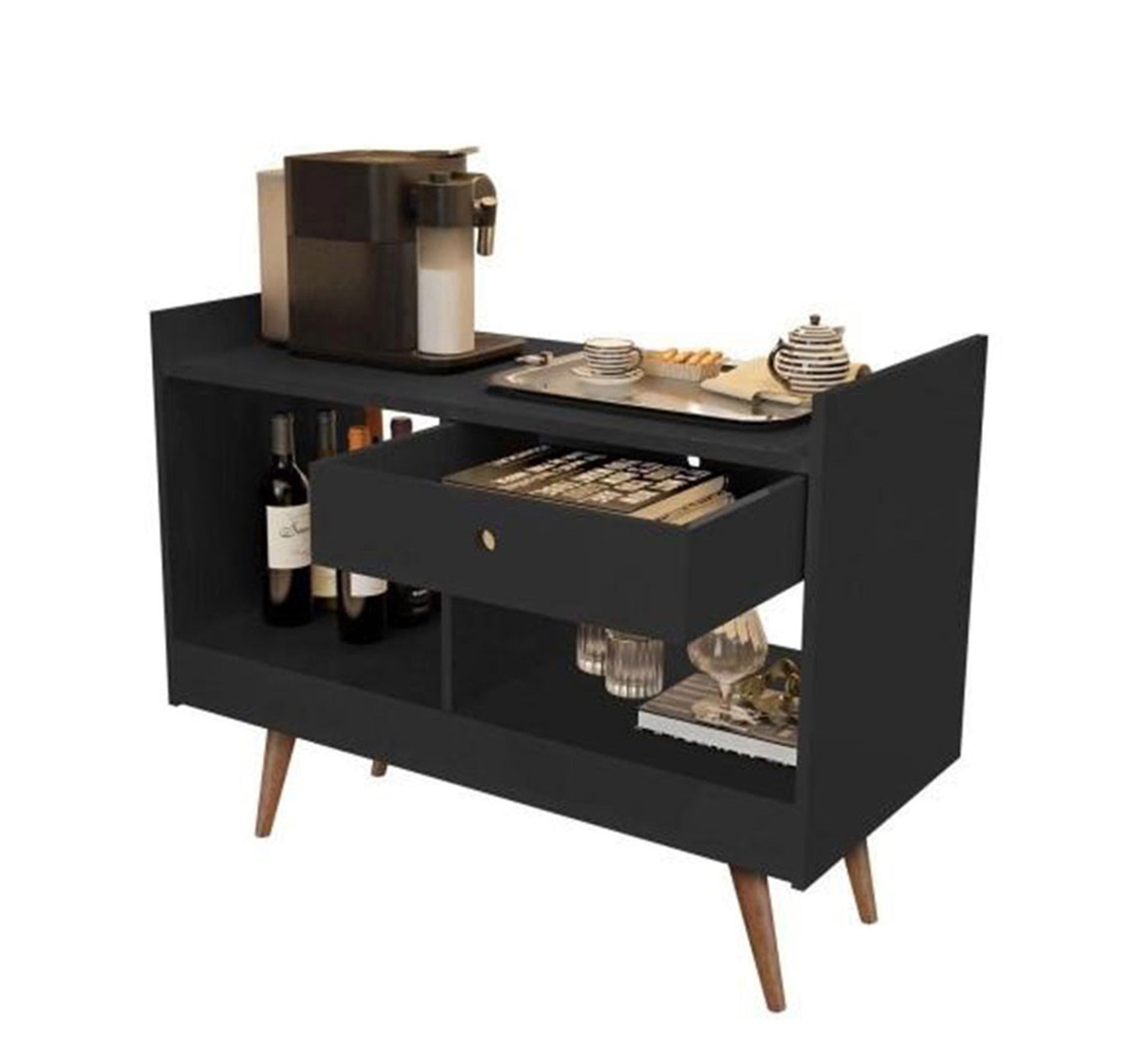 Dark Grey Coffee Corner: Cozy, Chic, Ultimate Relaxation - Vitrine Furniture - Furniture