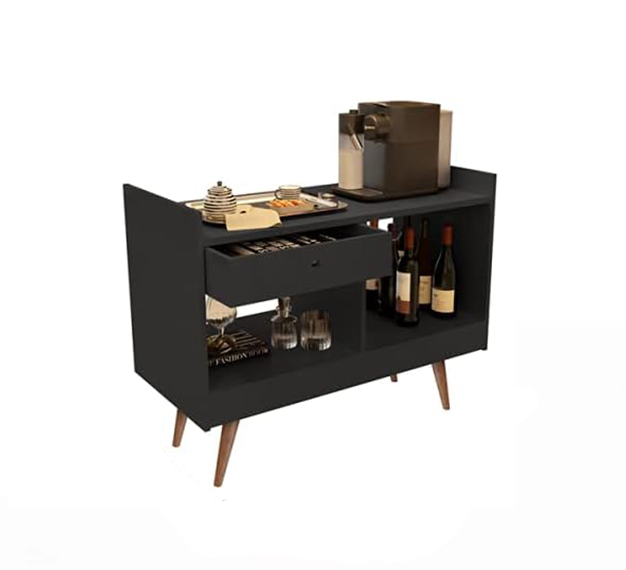 Dark Grey Coffee Corner: Cozy, Chic, Ultimate Relaxation - Vitrine Furniture - Furniture