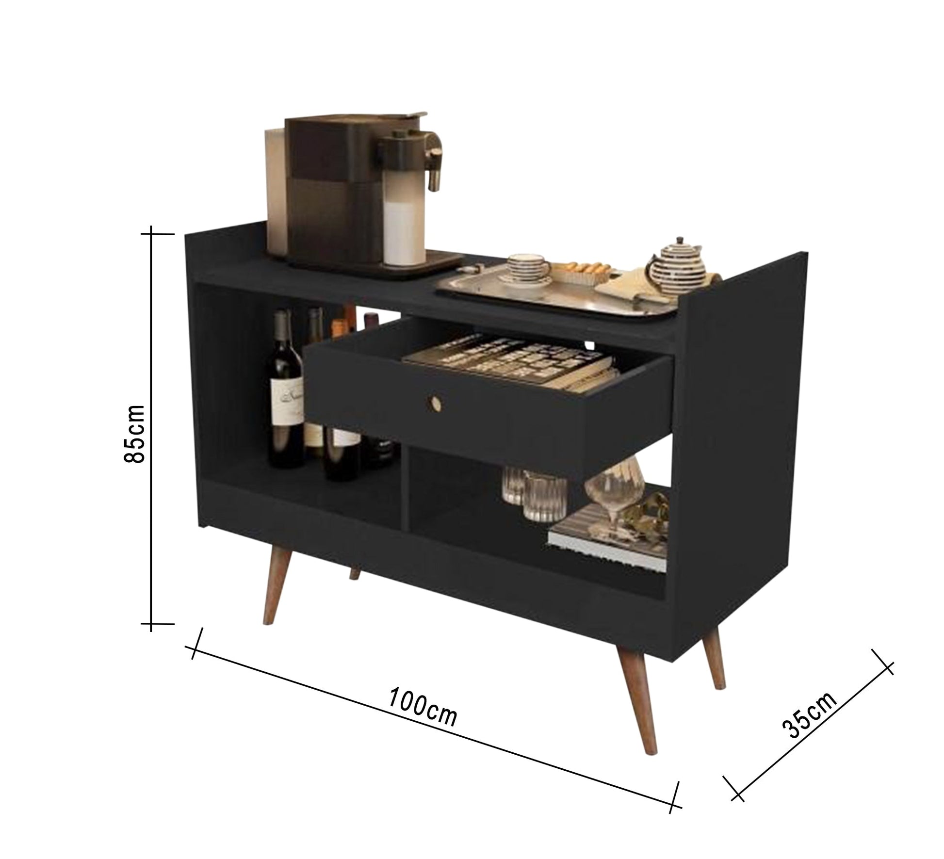 Dark Grey Coffee Corner: Cozy, Chic, Ultimate Relaxation - Vitrine Furniture - Furniture