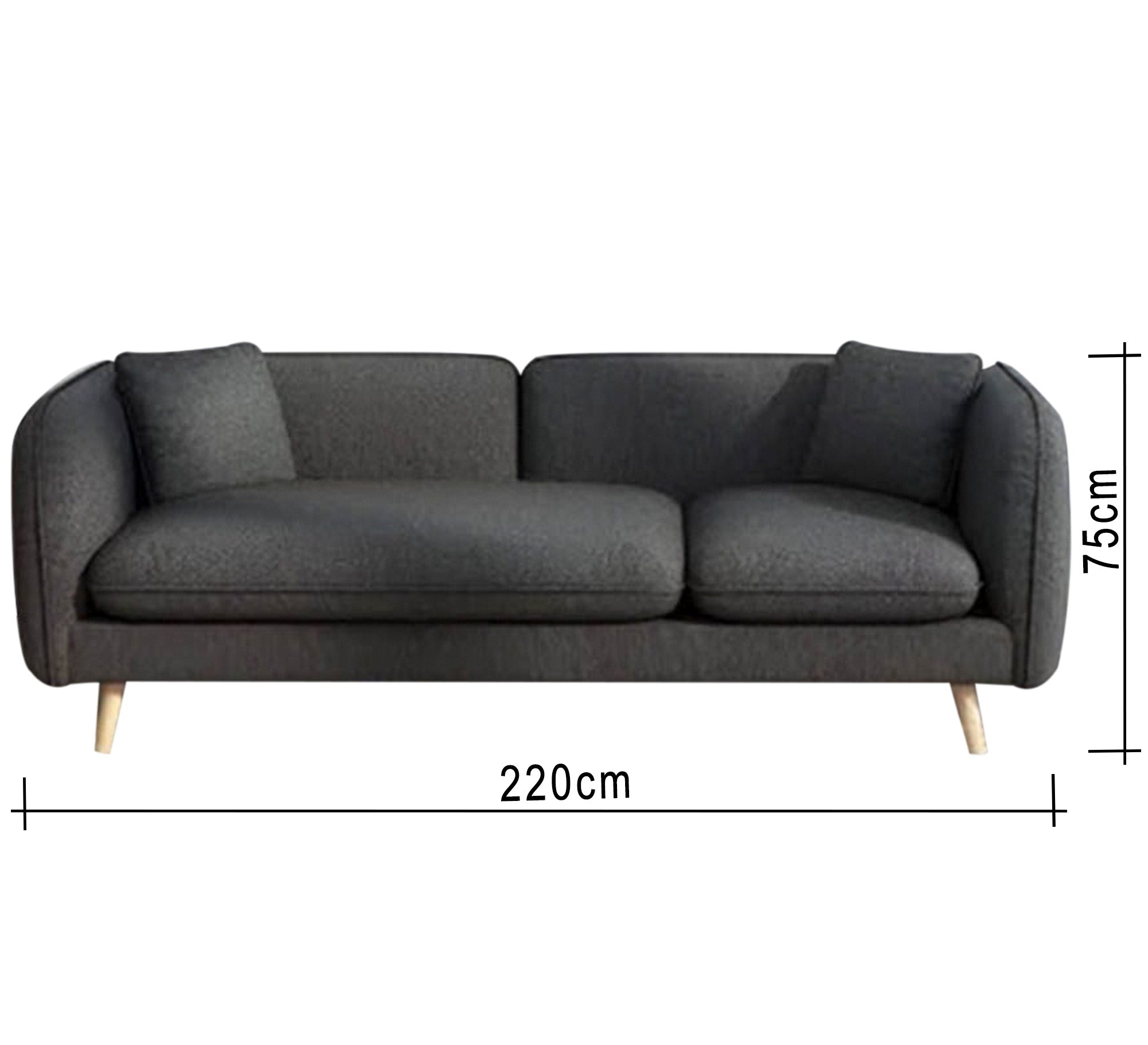 Dark grey sofa - Vitrine Furniture - Sofas