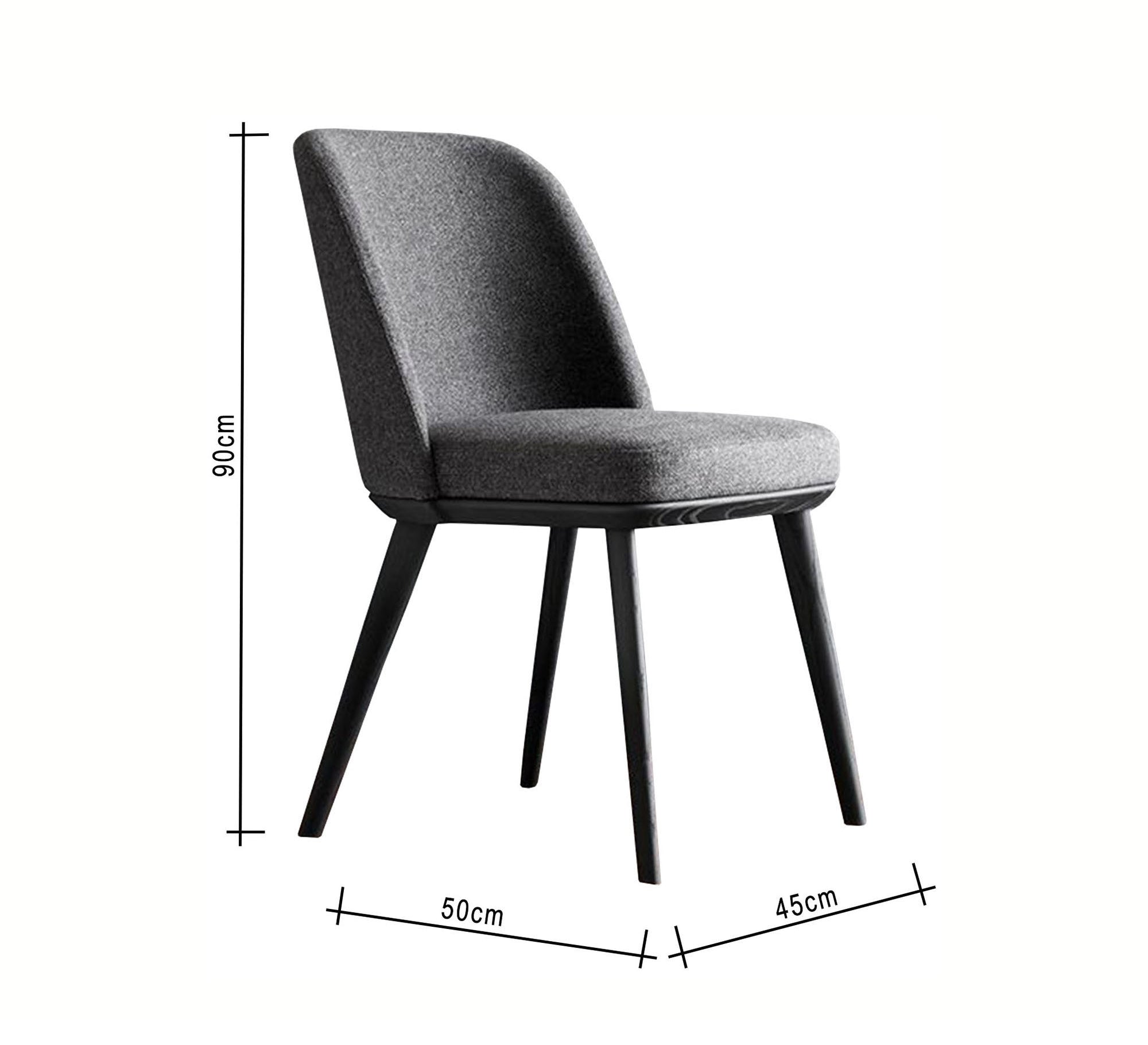 Dark grey upholstered chair - Vitrine Furniture - Furniture