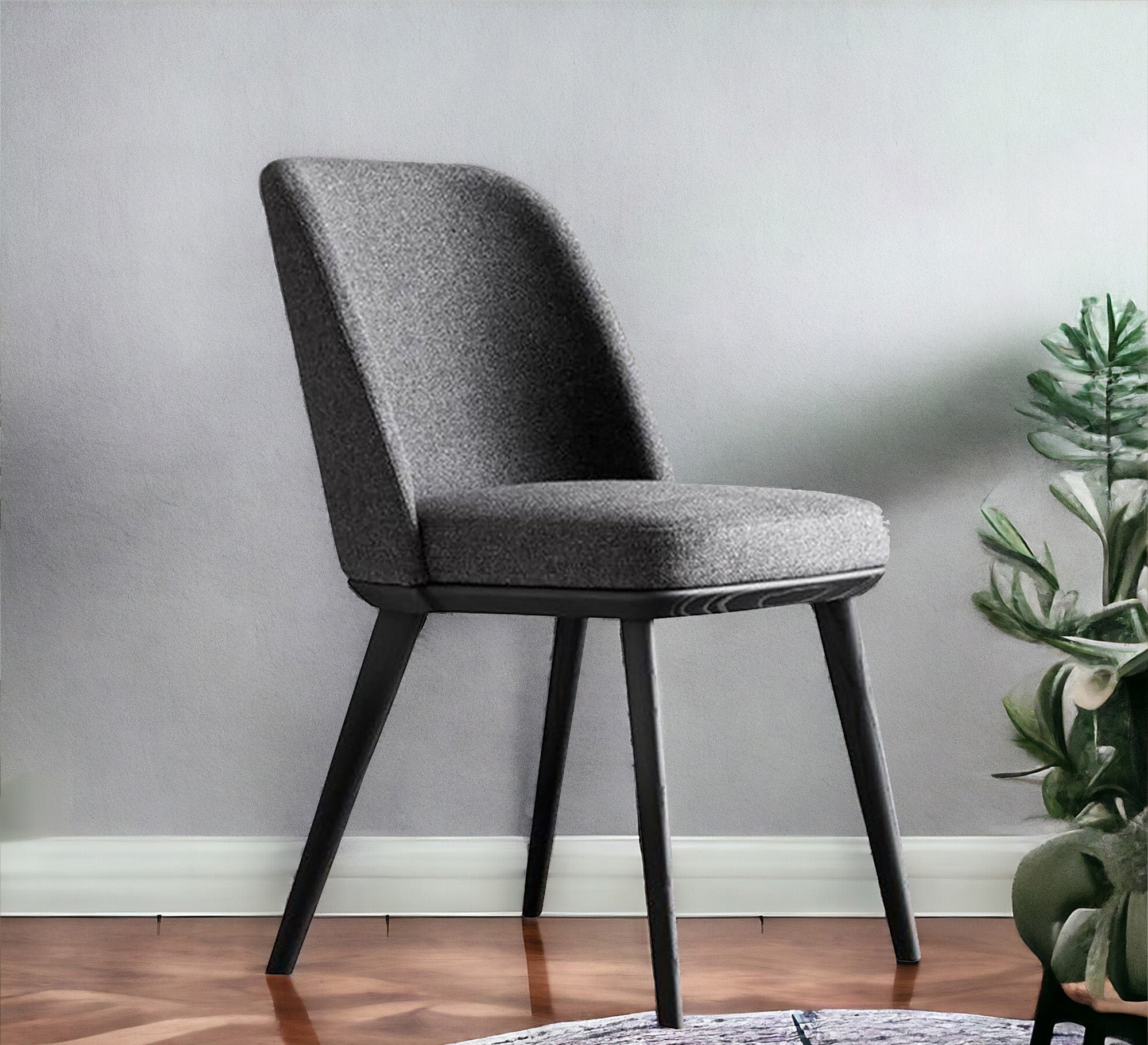 Dark grey upholstered chair - Vitrine Furniture - Furniture
