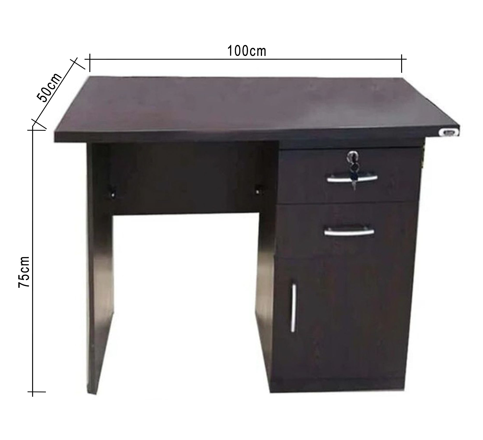 Dark study desk with vertical storage and a classic design - Vitrine Furniture - Furniture