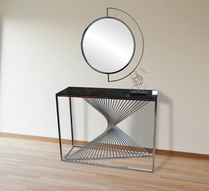 Decorative console and circular mirror - Vitrine Furniture - Furniture