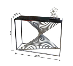 Decorative console and circular mirror - Vitrine Furniture - Furniture