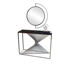 Decorative console and circular mirror - Vitrine Furniture - Furniture