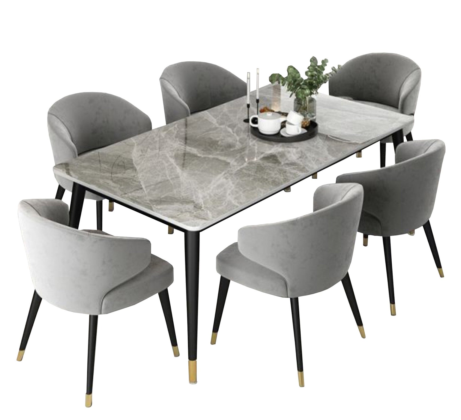 Decorative grey table - Vitrine Furniture - Furniture