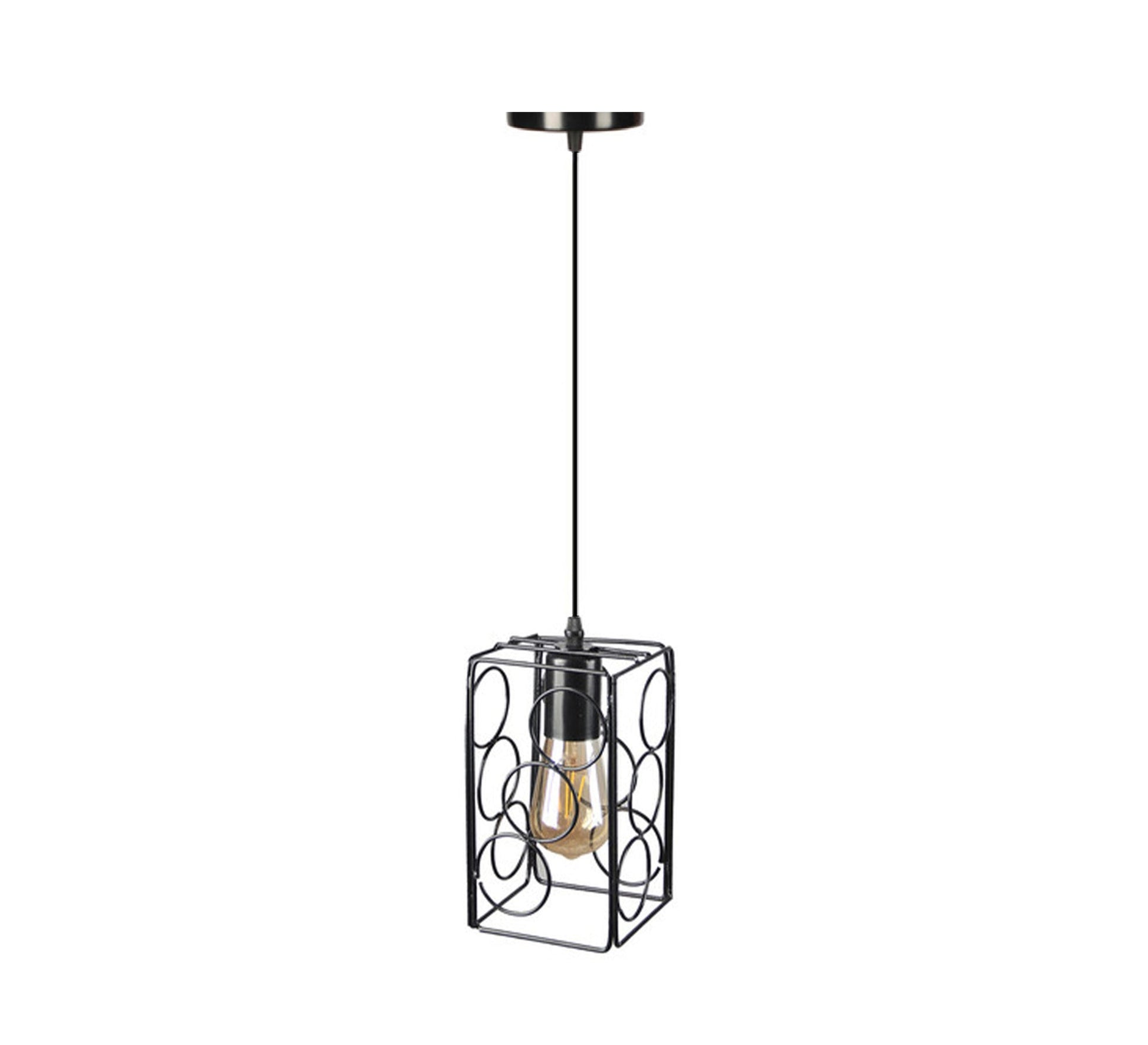Decorative hollow metal cage pendant - Vitrine Furniture - Lighting