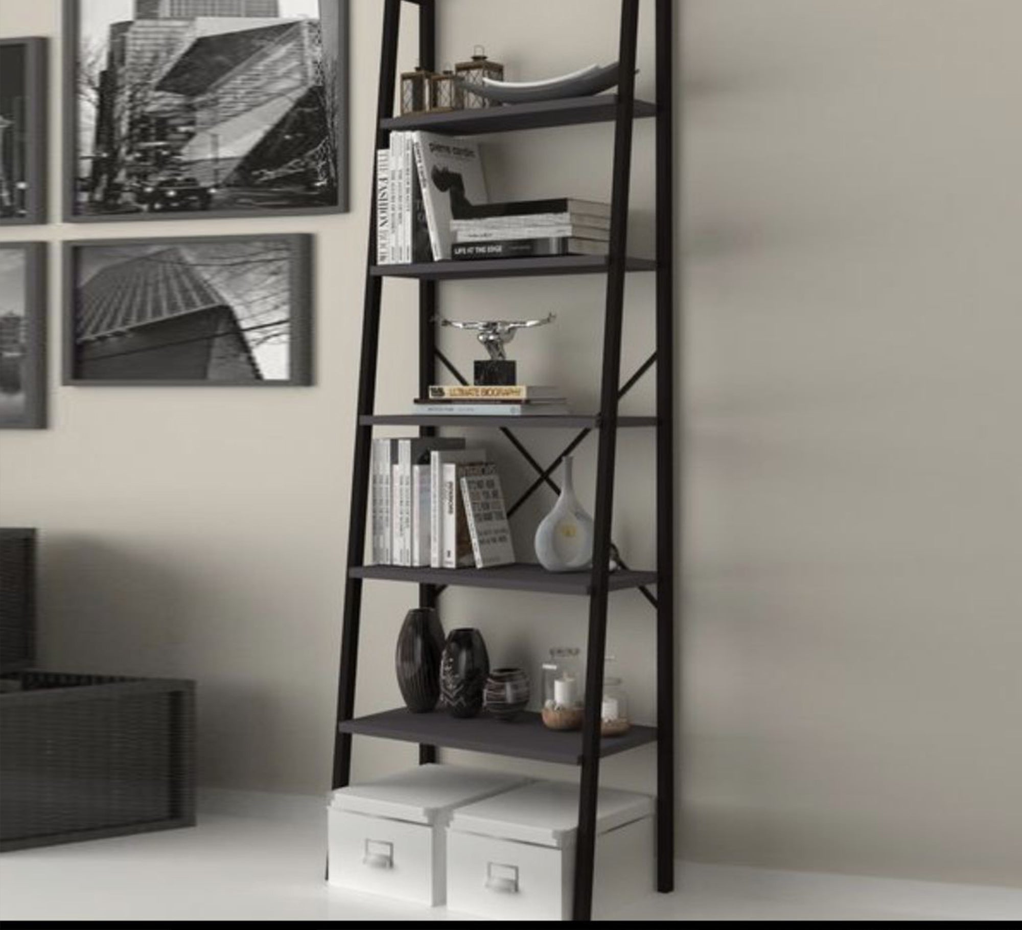 Decorative pieces unit in the shape of a ladder - Vitrine Furniture - Furniture