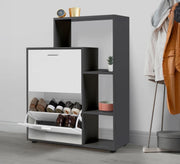 Decorative shelf cabinet with two fan - shaped doors - Vitrine Furniture - Furniture