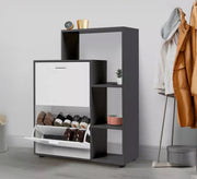 Decorative shoe shelves and two fan doors - Vitrine Furniture - Furniture