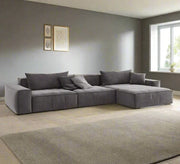 Deep and luxurious corner sofa in gray - Vitrine Furniture - Furniture