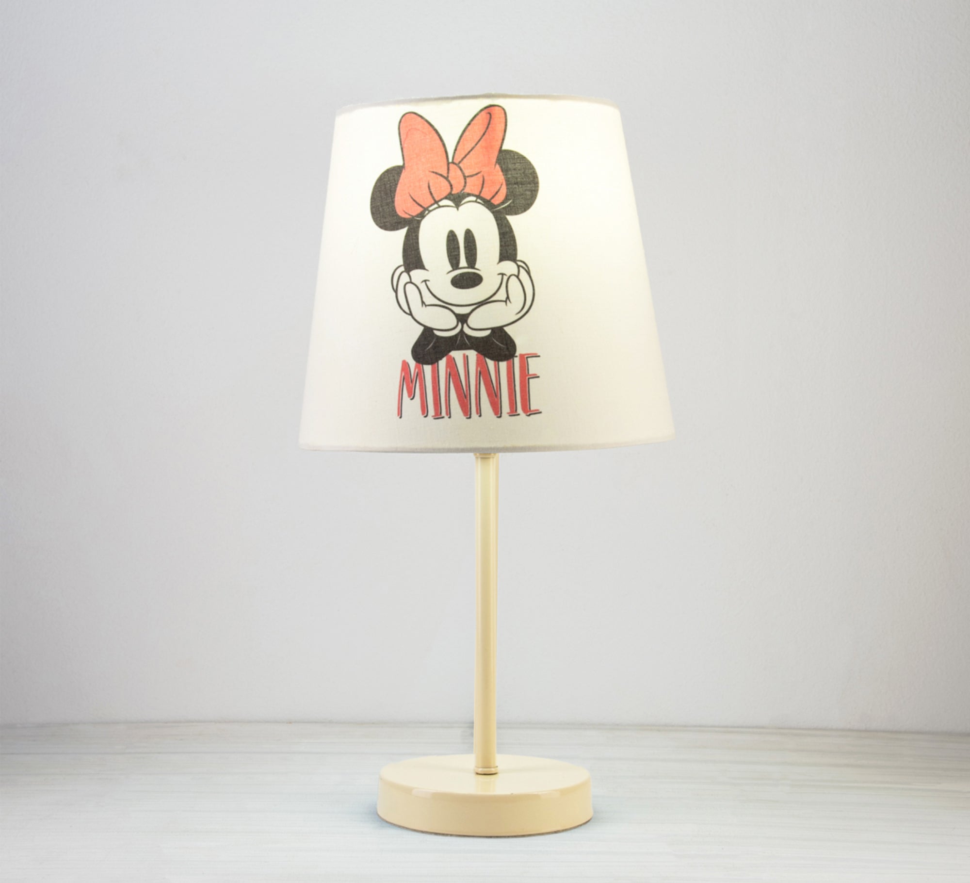 Delicate Minnie Mouse Table Lamp with Beige Base - Vitrine Furniture - Lighting