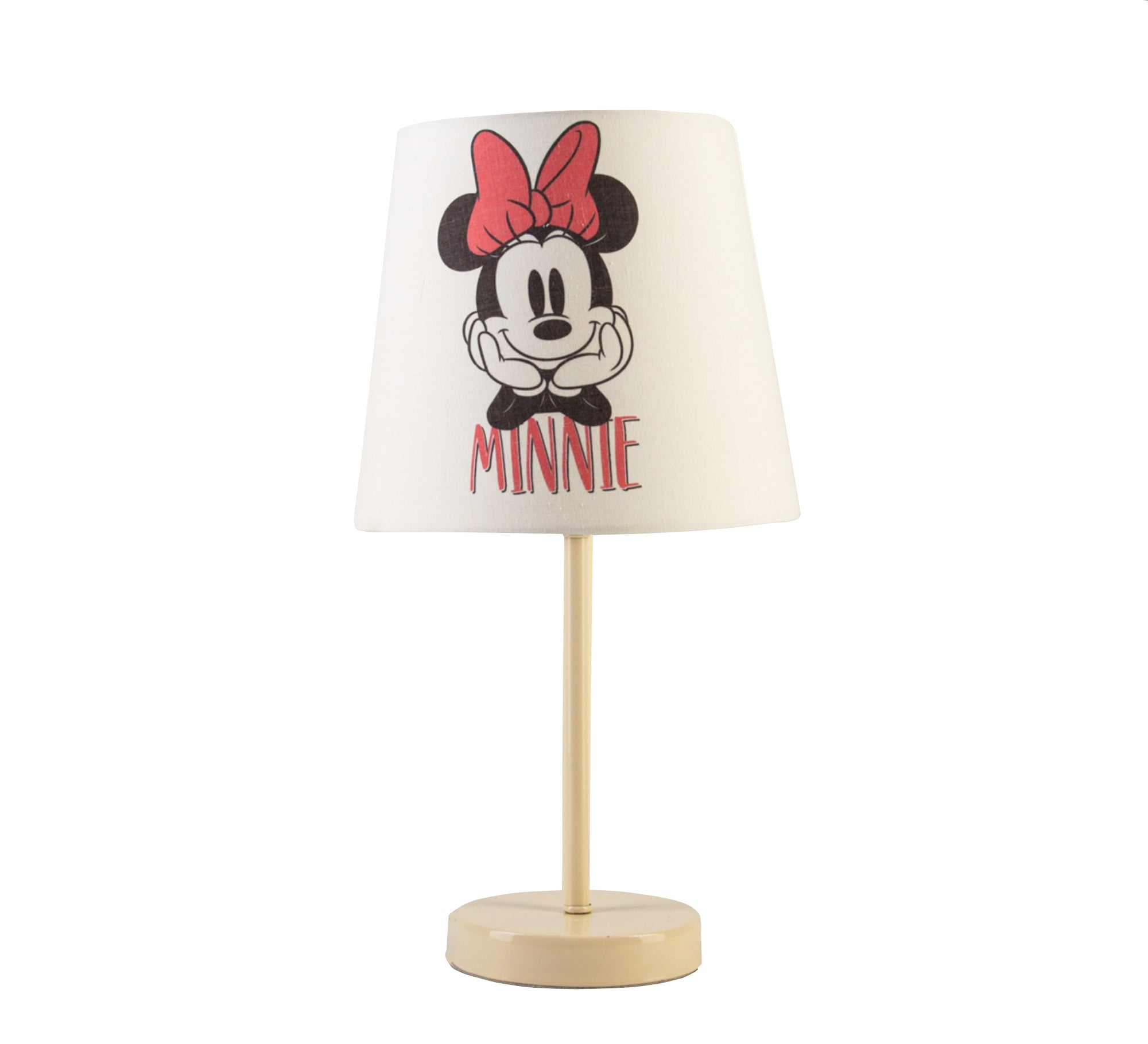 Delicate Minnie Mouse Table Lamp with Beige Base - Vitrine Furniture - Lighting