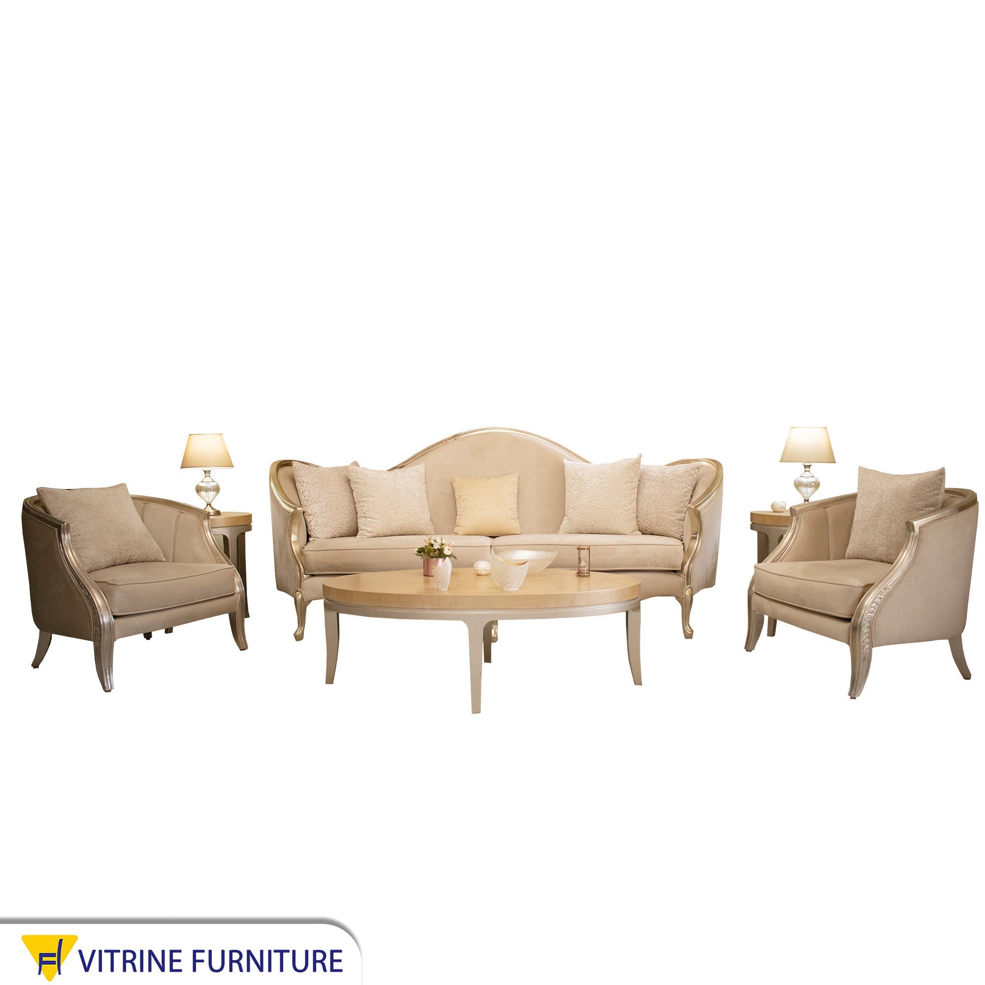 Deluxe Sofa Set: Stylish, Comfortable, Durable - Vitrine Furniture - Living room sets
