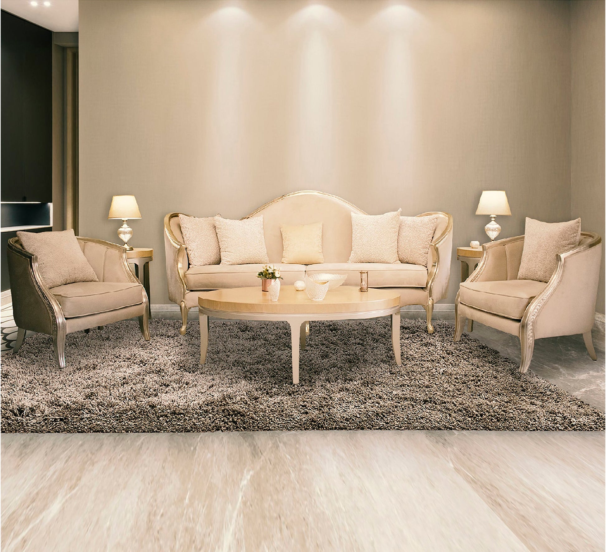 Deluxe Sofa Set: Stylish, Comfortable, Durable - Vitrine Furniture - Living room sets