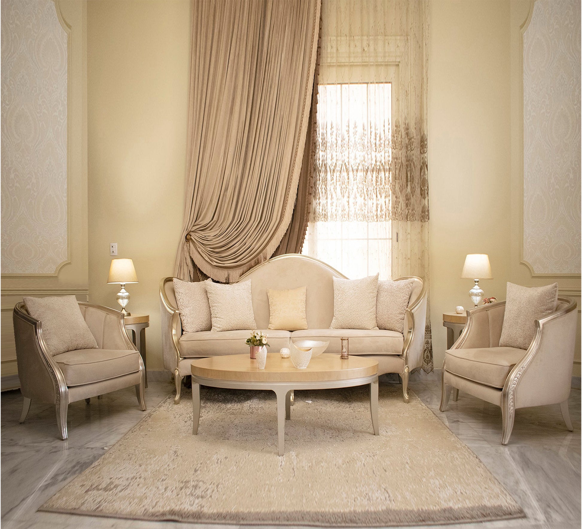 Deluxe Sofa Set: Stylish, Comfortable, Durable - Vitrine Furniture - Living room sets