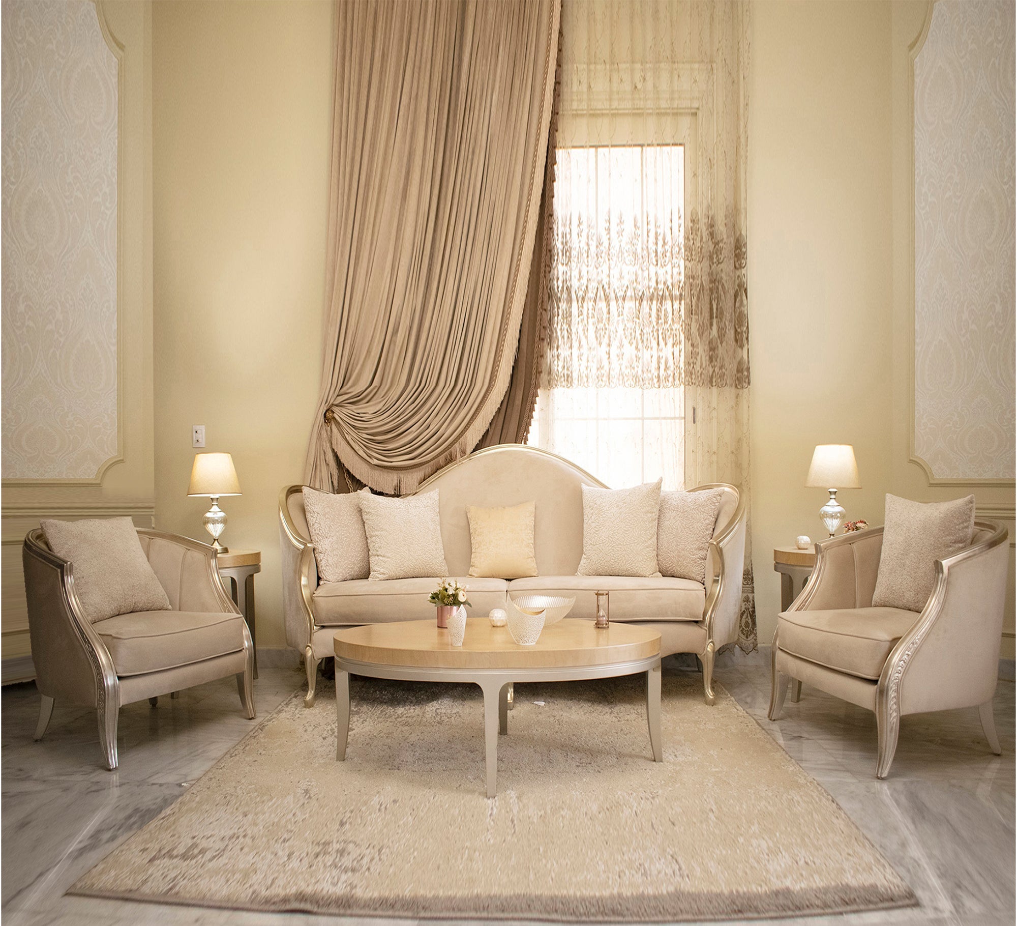 Deluxe Sofa Set: Stylish, Comfortable, Durable - Vitrine Furniture - Living room sets