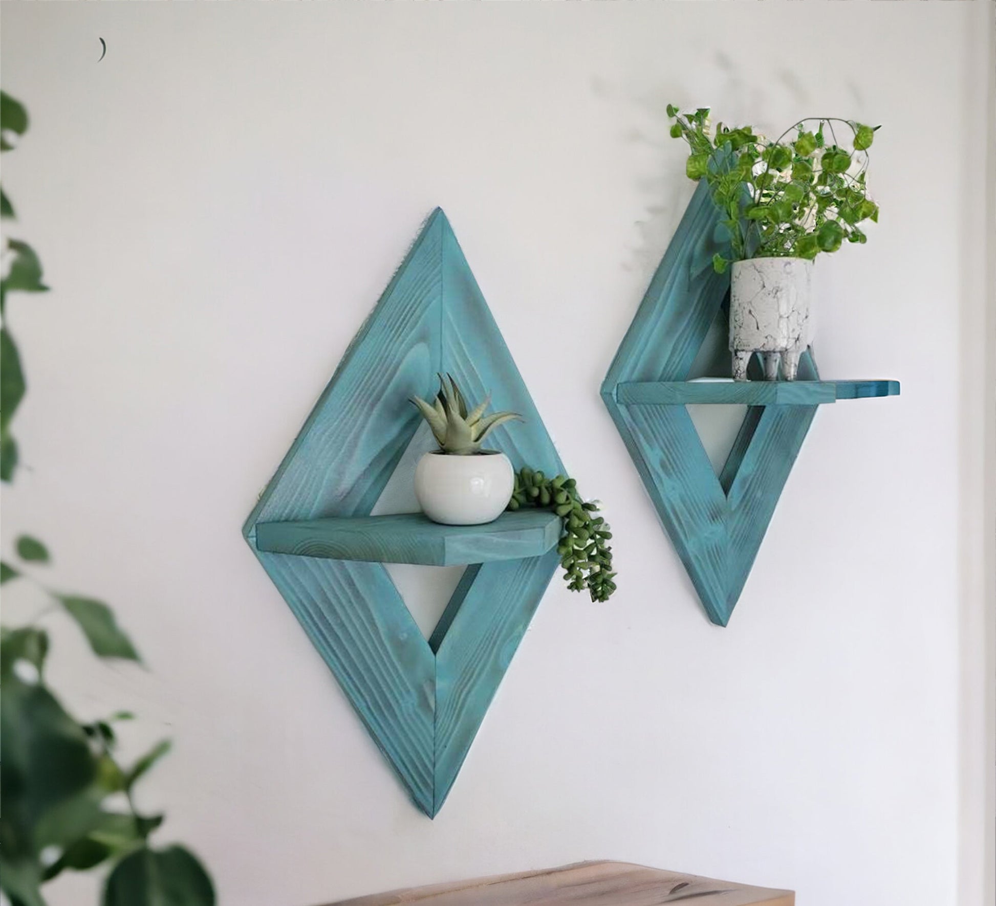 Diamond Blue Wall Art - Stylish & Elegant Décor - Vitrine Furniture - Furniture