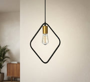 Diamond Frame Industrial Edison Bulb Pendant - Vitrine Furniture - Ceiling lights