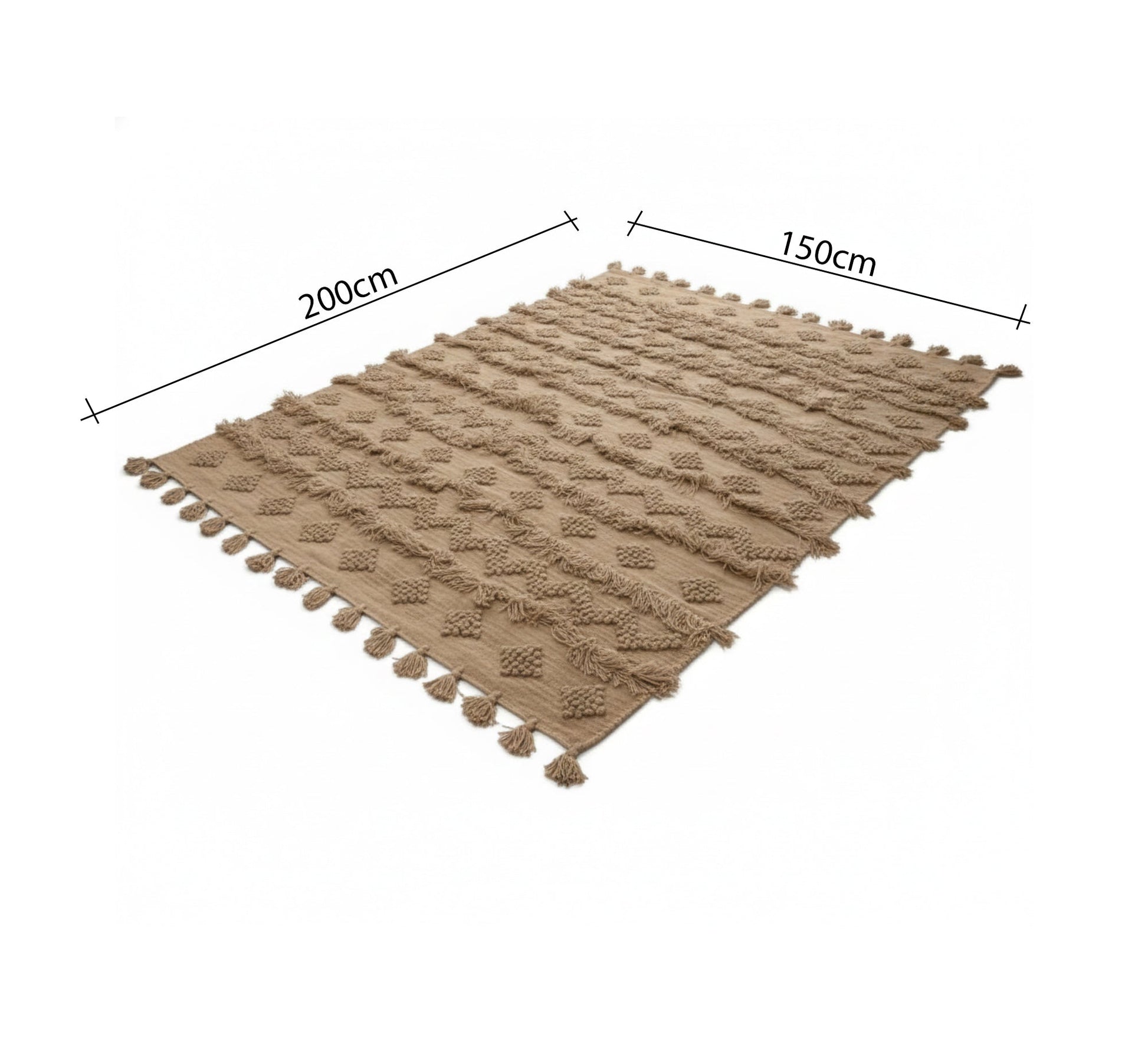 Diamond patterned floor rug - Vitrine Furniture - Accessories