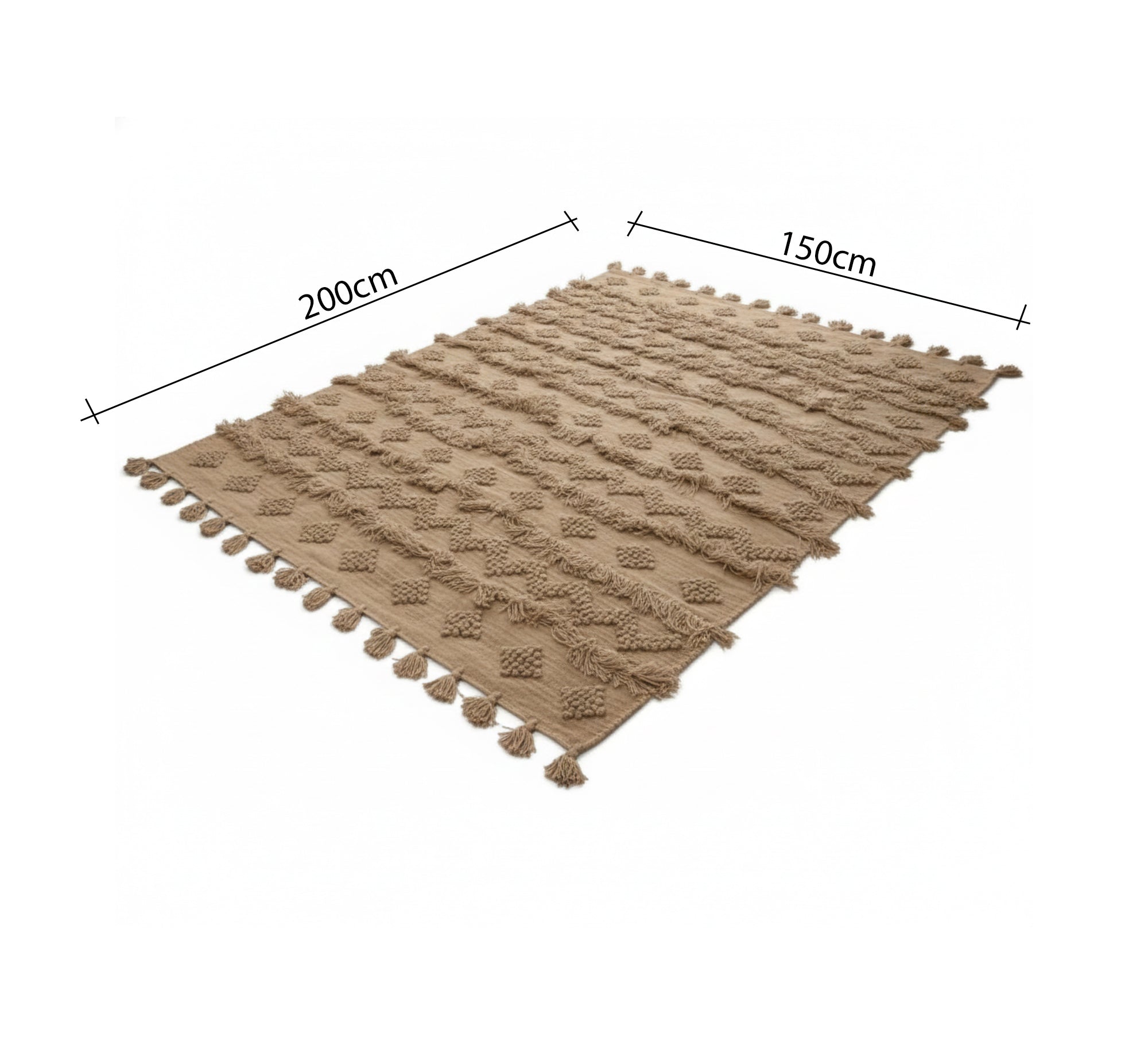 Diamond patterned floor rug - Vitrine Furniture - Accessories