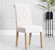 Dining chair with capitone upholstery - Vitrine Furniture - Furniture