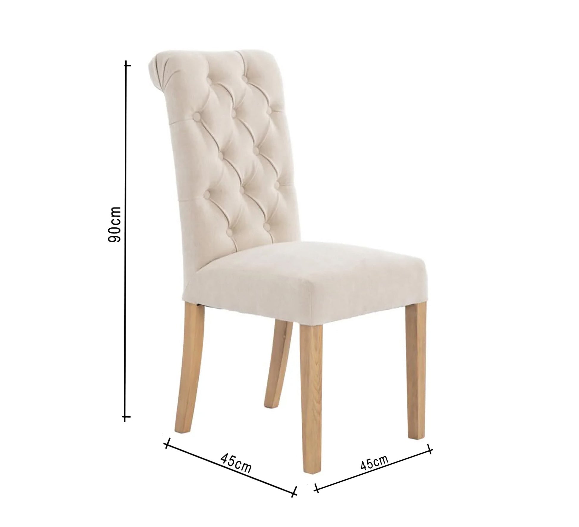 Dining chair with capitone upholstery - Vitrine Furniture - Furniture