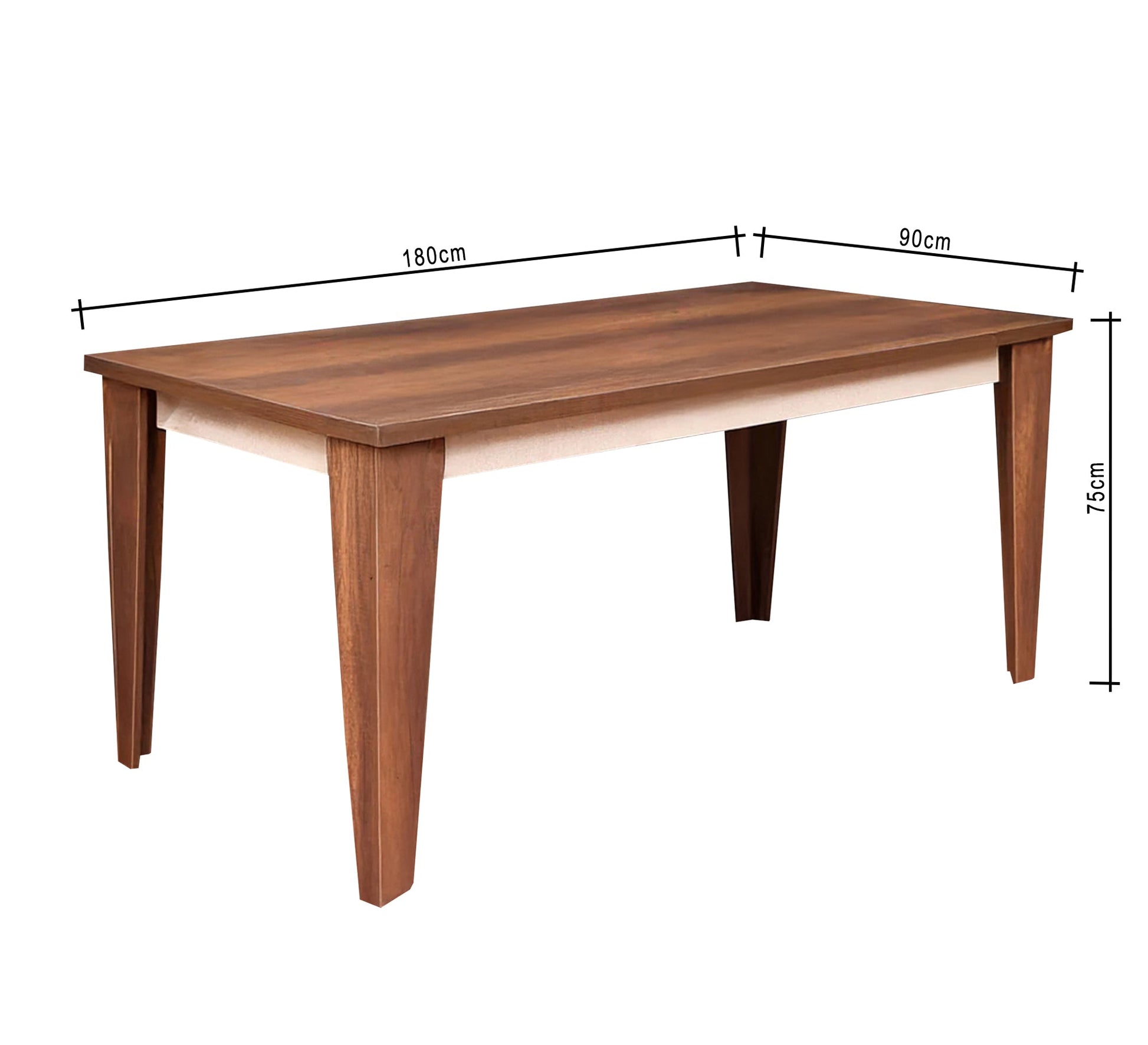 Dining room table in brown and beige - Vitrine Furniture - Furniture