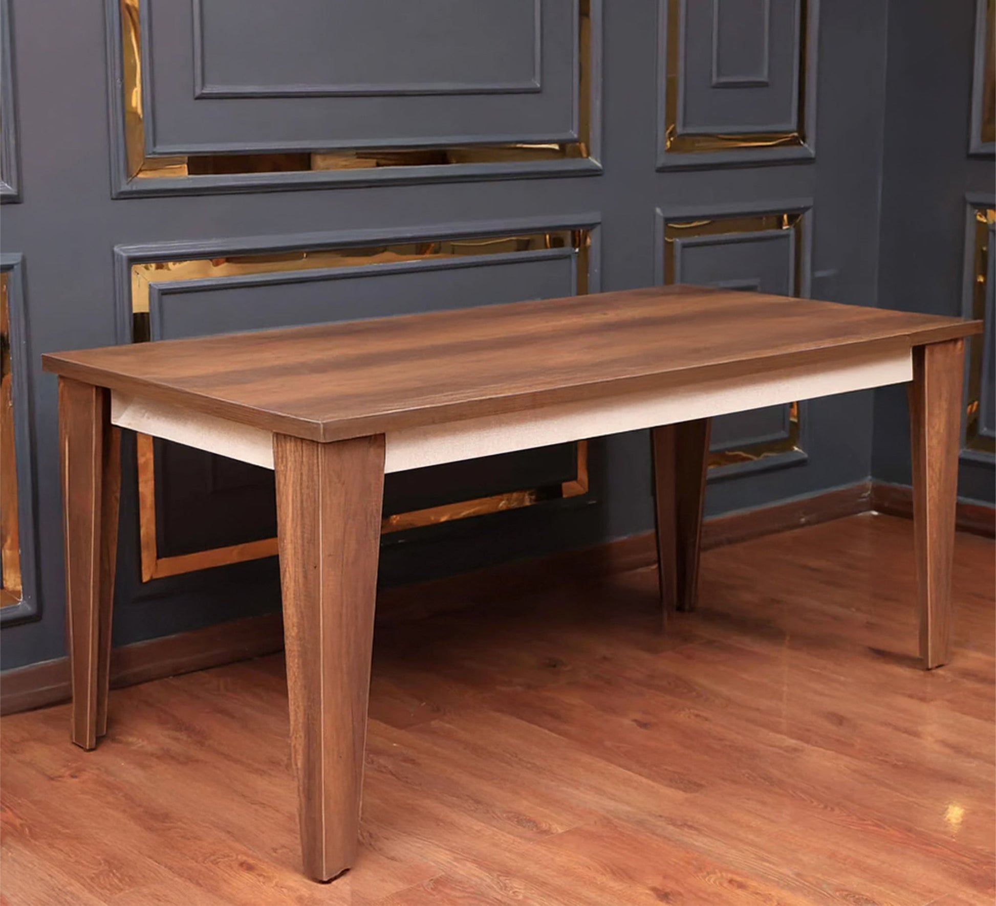 Dining room table in brown and beige - Vitrine Furniture - Furniture