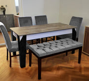 Dining set with a modern touch and comfortable upholstery - Vitrine Furniture - Furniture