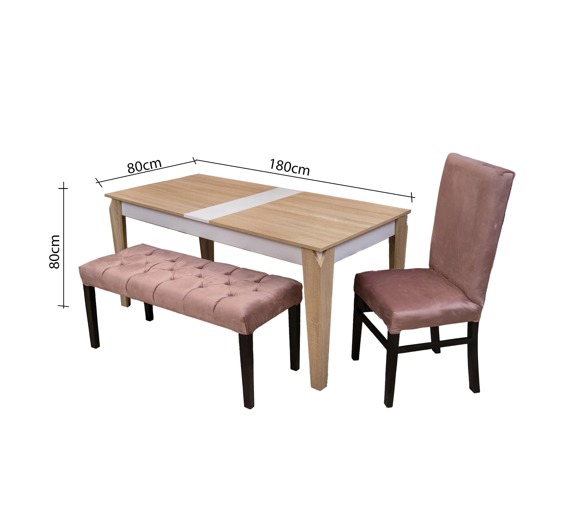 Dining set with a modern touch and elegant colors - Vitrine Furniture - Furniture