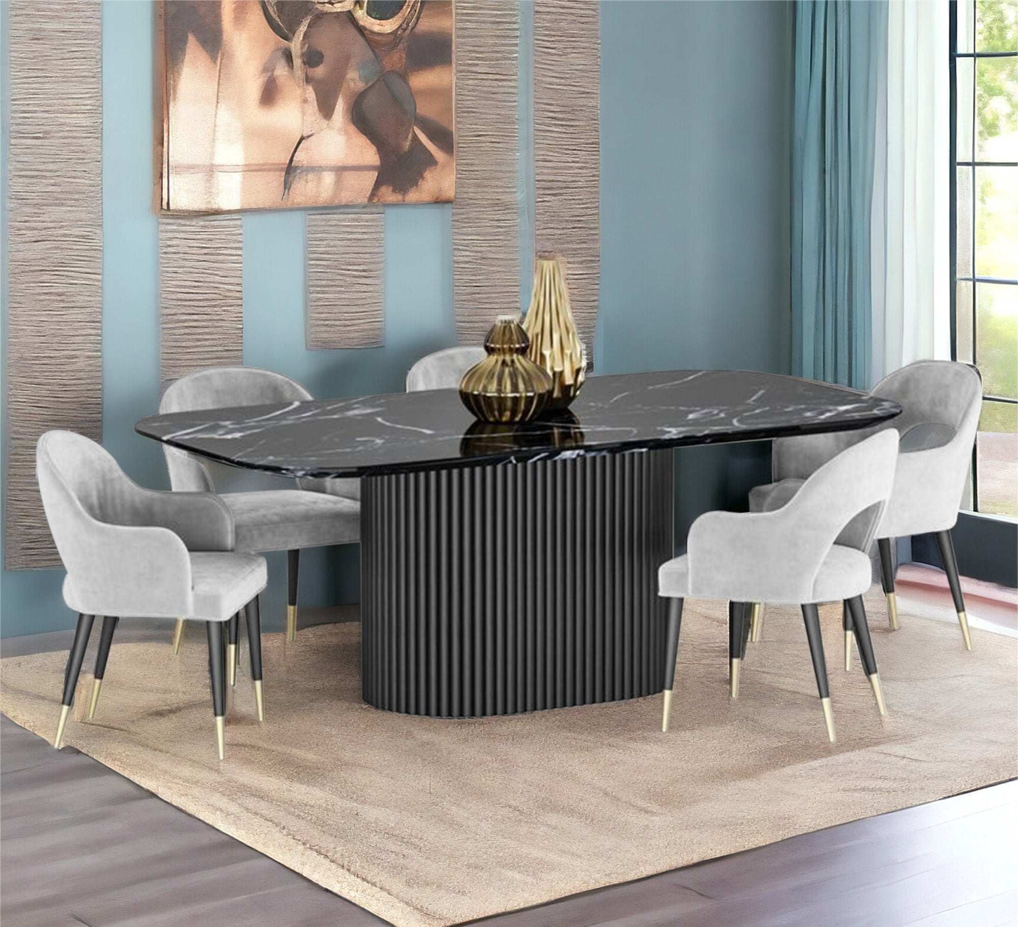 Dining table black*grey - Vitrine Furniture - Furniture