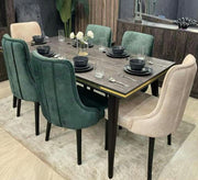 Dining table with 6 chairs - Vitrine Furniture - Furniture