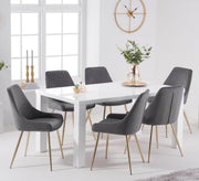 Dining table with grey chairs - Vitrine Furniture - Furniture