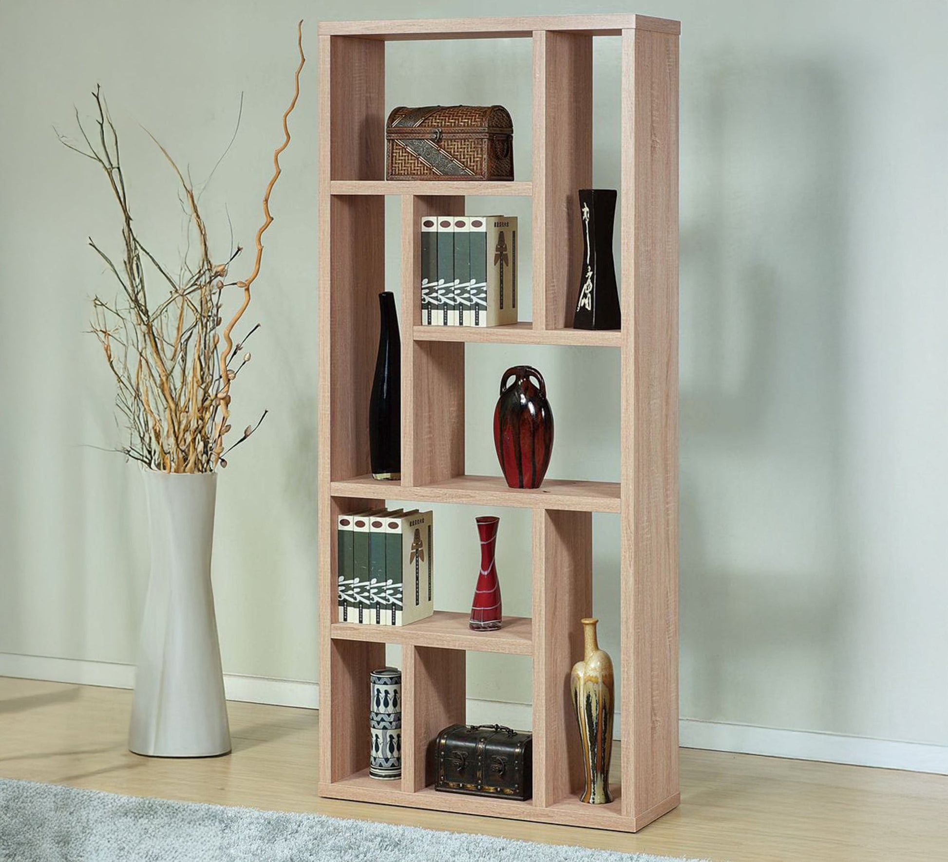 Distinctive bookcase with unique partitions - Vitrine Furniture - Furniture