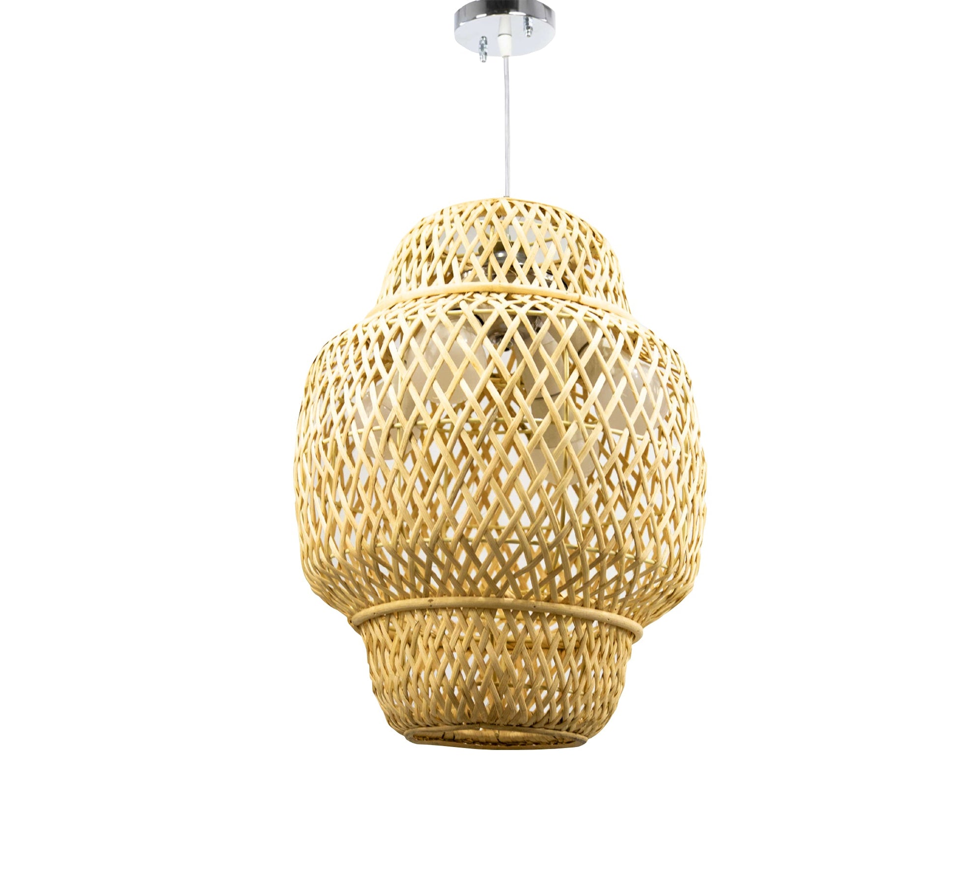Distinctive lantern design cane ceiling lamp - Vitrine Furniture - Lighting